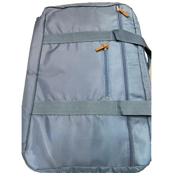 Love Taza 2-in-1 Travel Carry On Duffel Bag Backpack - Navy - Picture 4 of 4